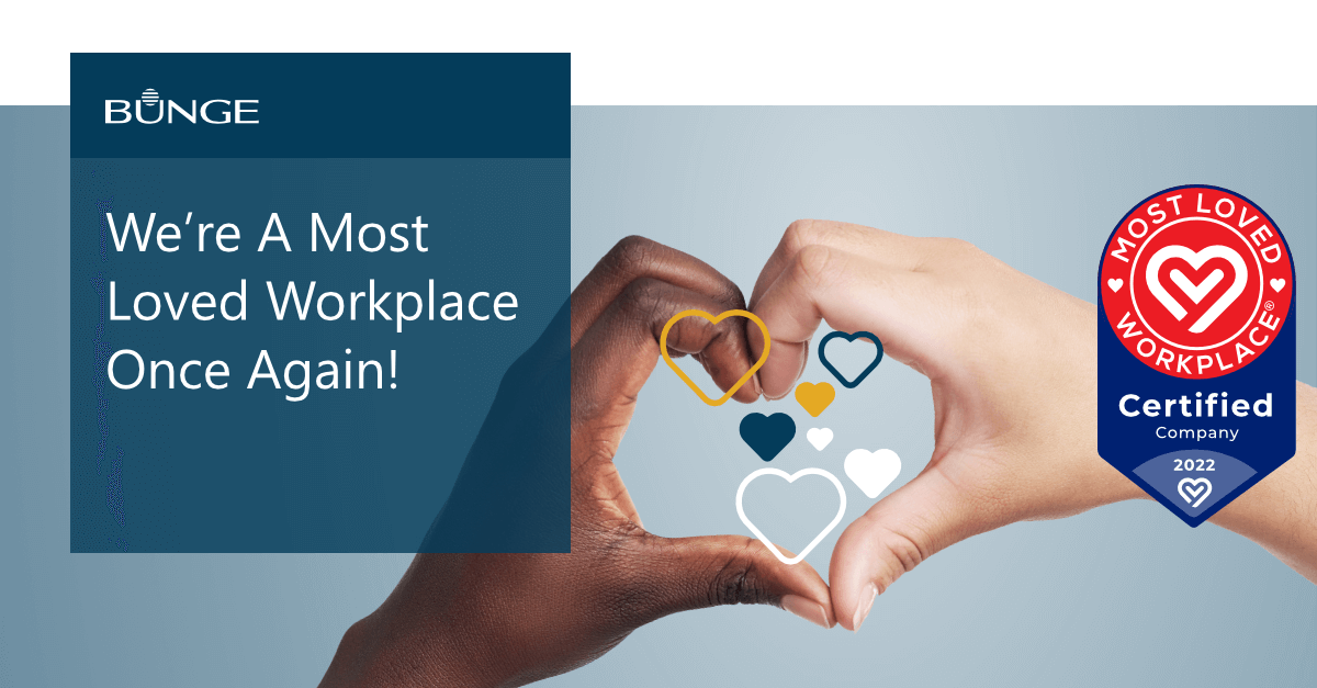 Bunge Is A Most Loved Workplace® Once Again